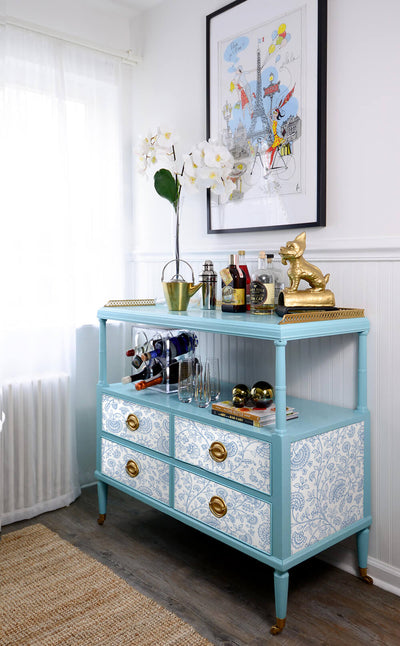 product image for Paisley Trail Peel-and-Stick Wallpaper in Blue Bell by NextWall 64
