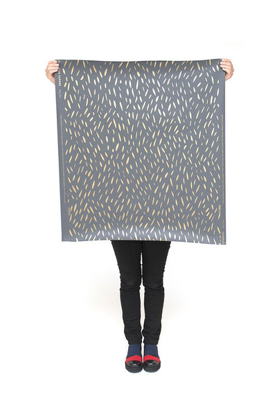 product image for Palea Wallpaper in Gold on Charcoal design by Thatcher Studio 57