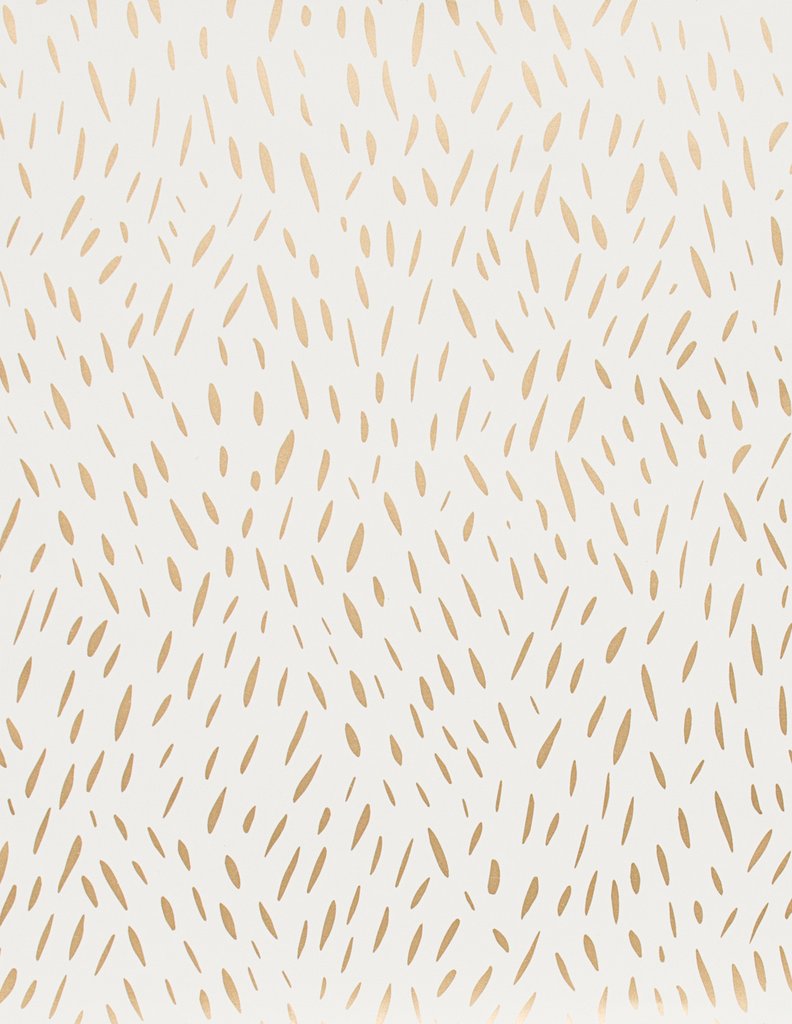 media image for Palea Wallpaper in Gold on Cream design by Thatcher Studio 241