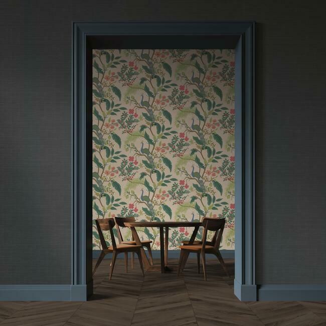 media image for Palette Wallpaper in Navy from the Rifle Paper Co. Collection by York Wallcoverings 235
