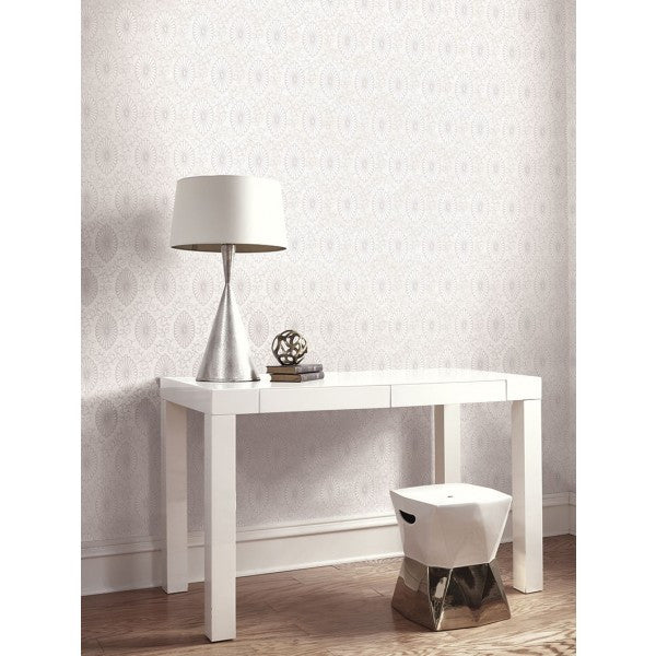 media image for Palladium Medallion Wallpaper by Seabrook Wallcoverings 25