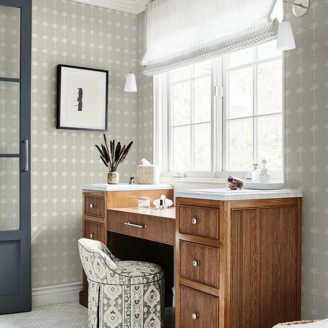 media image for Palm Bay Wallpaper in Beige from the Water& 272