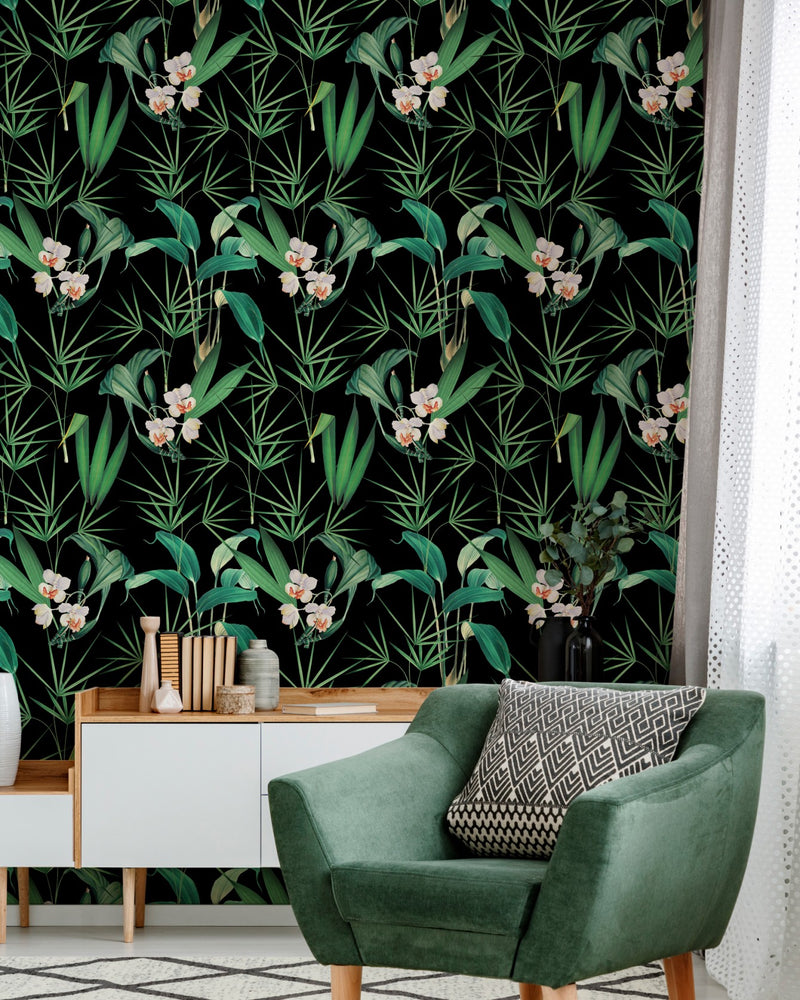 Shop Palm Springs Wallpaper in Anthracite from the Palm Springs ...