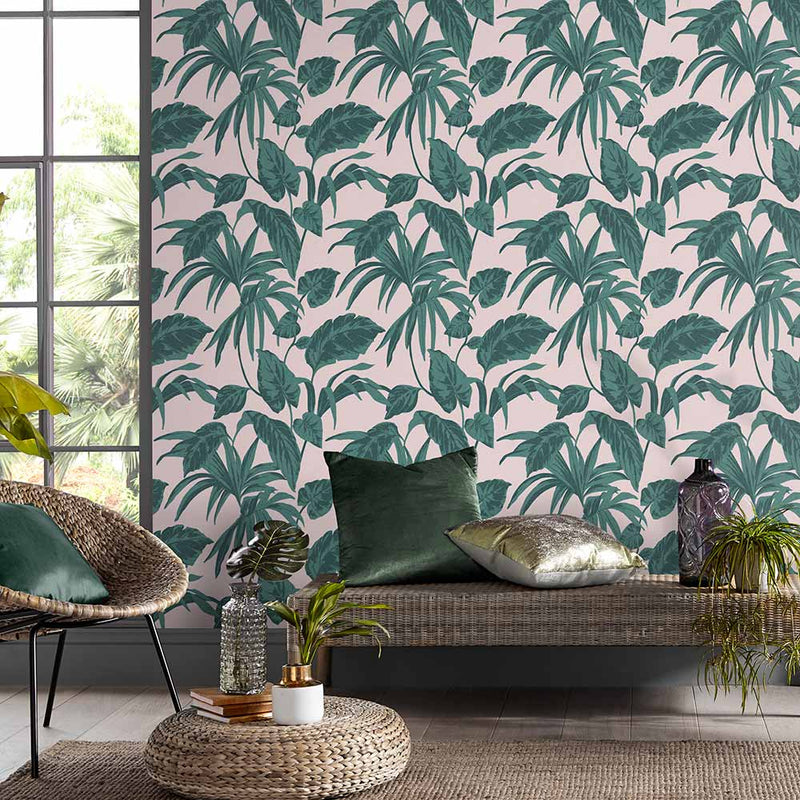 media image for Palma Wallpaper in Blush from the Exclusives Collection by Graham & Brown 213