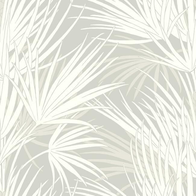 media image for Palmetto Wallpaper in Grey from the Silhouettes Collection by York Wallcoverings 276
