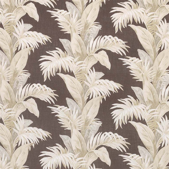 media image for Palmetto Fabric in Charcoal and Stone by Nina Campbell for Osborne & Little 240