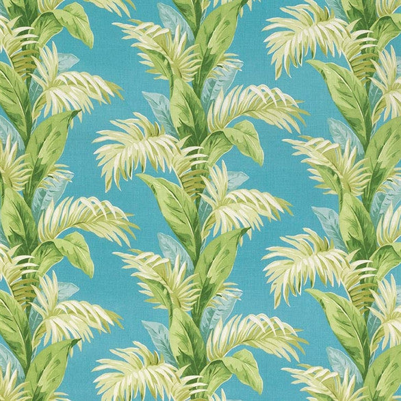 media image for Palmetto Fabric in Teal and Green by Nina Campbell for Osborne & Little 285