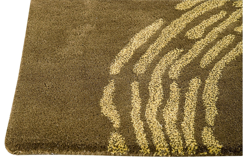 media image for Pamplona Collection Hand Tufted Wool Area Rug in Olive Green design by Mat the Basics 274