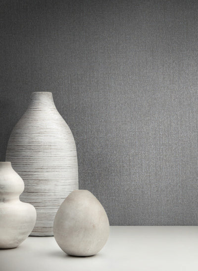 product image for Panama Weave Wallpaper in Grey from the Moderne Collection by Stacy Garcia for York Wallcoverings 70