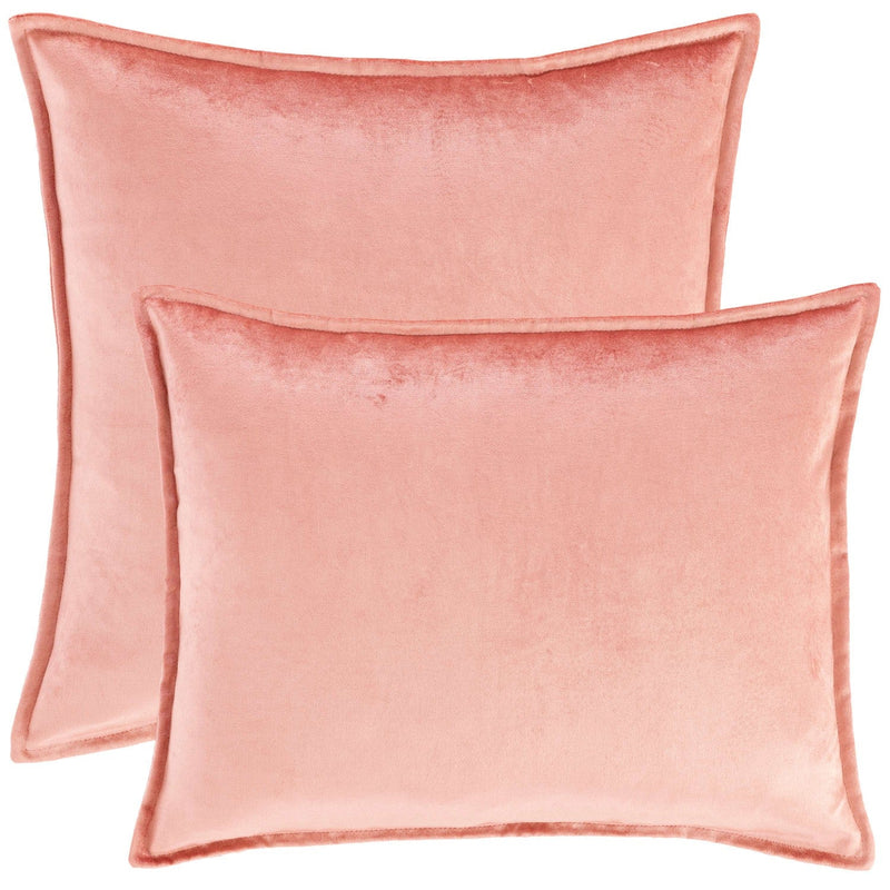 media image for panne velvet coral decorative pillow by annie selke pc3336 pil16kit 1 216