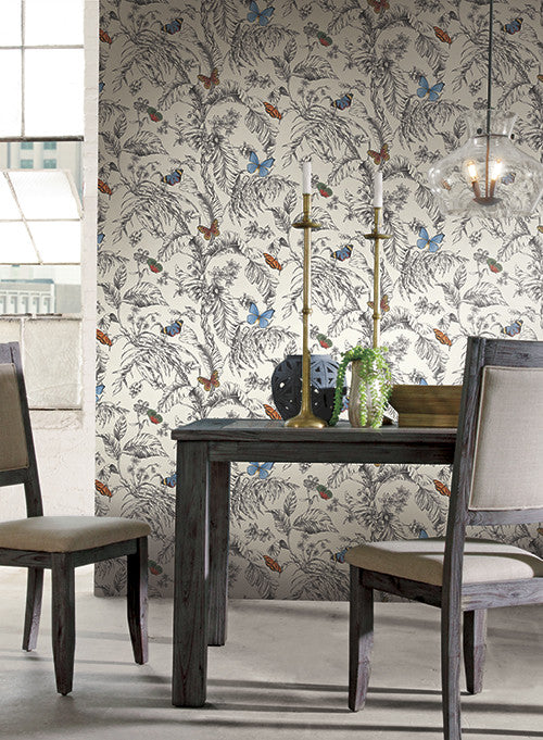 media image for Papillon Wallpaper by Ashford House for York Wallcoverings 222