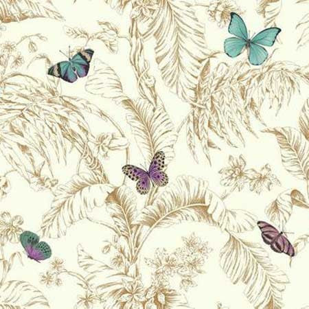 media image for sample papillon wallpaper in gold and white by ashford house for york wallcoverings 1 297