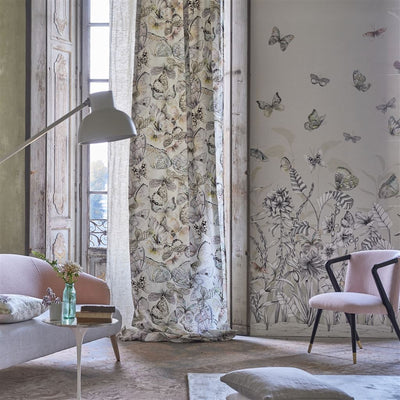 product image for Papillons Wall Mural in Birch from the Mandora Collection by Designers Guild 51