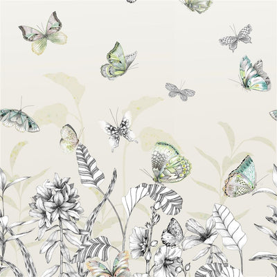product image for Papillons Wall Mural in Birch from the Mandora Collection by Designers Guild 12