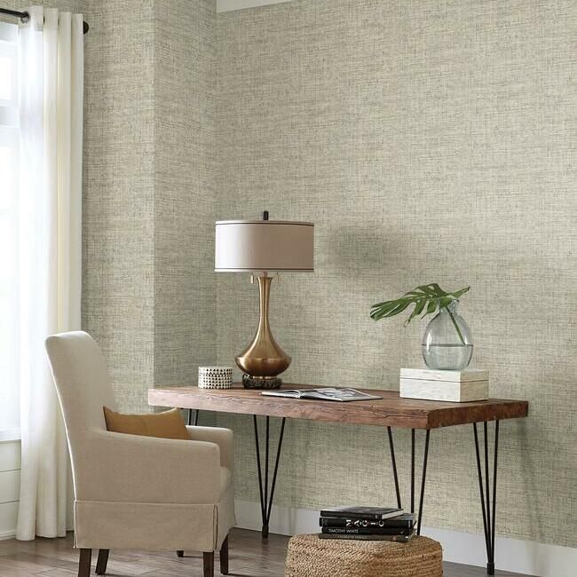 media image for Papyrus Weave Peel & Stick Wallpaper in Neutral by York Wallcoverings 23