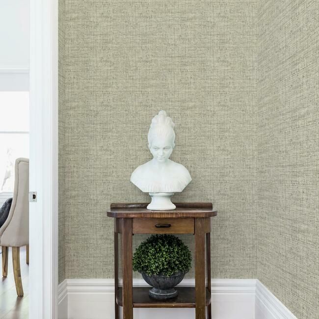 media image for Papyrus Weave Peel & Stick Wallpaper in Neutral by York Wallcoverings 26
