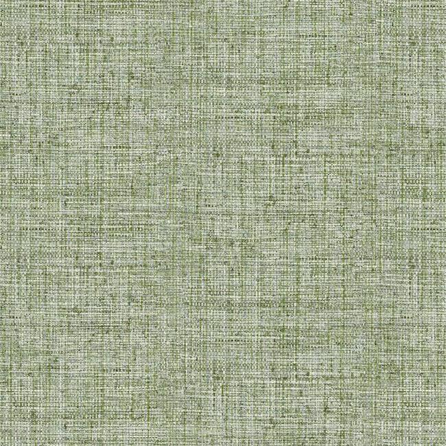 media image for sample papyrus weave wallpaper in green from the conservatory collection by york wallcoverings 1 244