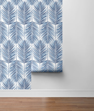 product image for Paradise Palm Peel-and-Stick Wallpaper in Blue by NextWall 34