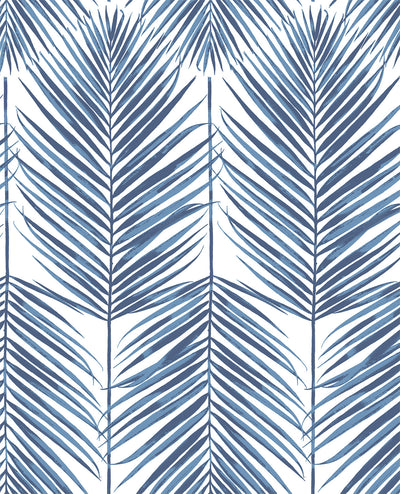 product image of Paradise Palm Peel-and-Stick Wallpaper in Blue by NextWall 592