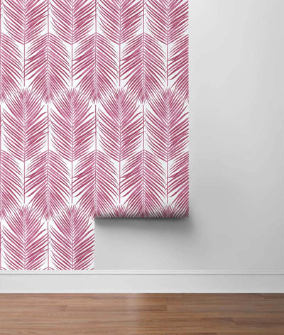 product image for Paradise Palm Peel-and-Stick Wallpaper in Cerise Pink by NextWall 72