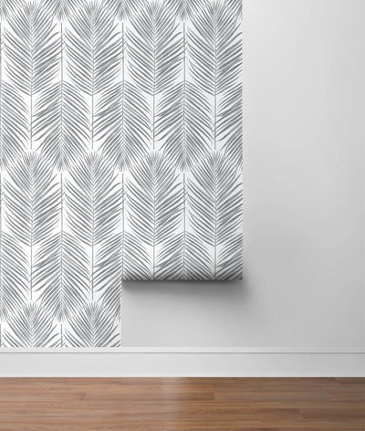 product image for Paradise Palm Peel-and-Stick Wallpaper in Daydream Grey by NextWall 19