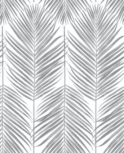 product image of sample paradise palm peel and stick wallpaper in daydream grey by nextwall 1 547