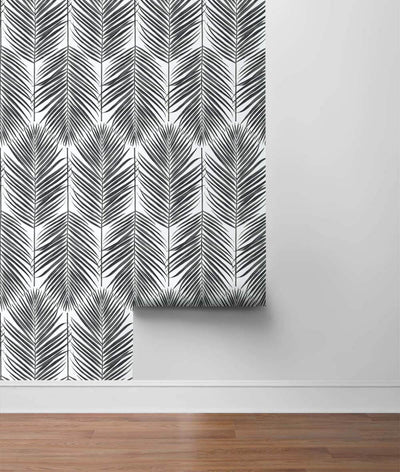 product image for Paradise Palm Peel-and-Stick Wallpaper in Ebony by NextWall 10