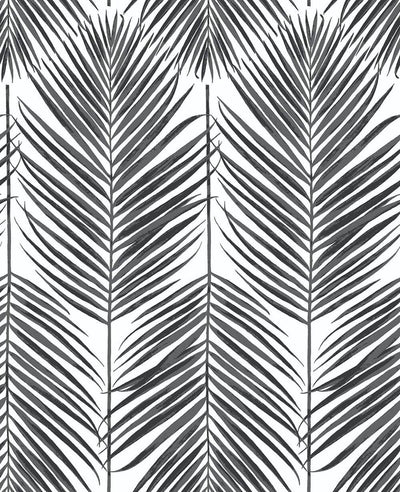 product image of sample paradise palm peel and stick wallpaper in ebony by nextwall 1 584