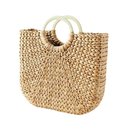 product image for Demilune Basket Tote - Large - Parchment 35