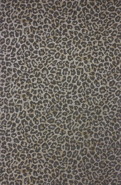 product image of Pardus Wallpaper in Charcoal and Metallic Gilver from the Pasha Collection by Osborne & Little 593