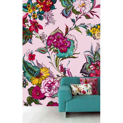 product image for Pareo Pink Colossal Floral Wall Mural by Eijffinger for Brewster Home Fashions 20