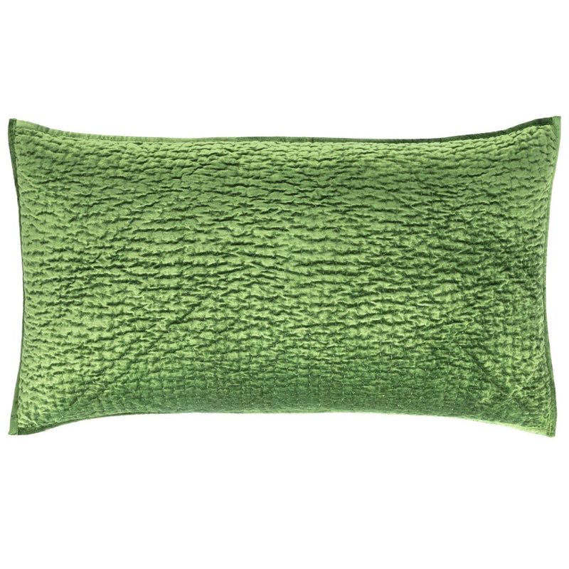 media image for parisienne velvet evergreen quilted sham by annie selke pc2807 she 3 276
