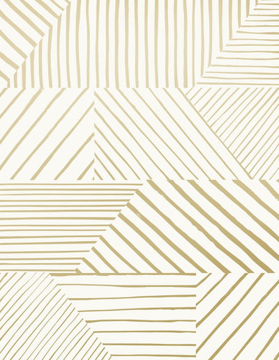 product image of sample parquet wallpaper in gold on cream design by juju 1 545