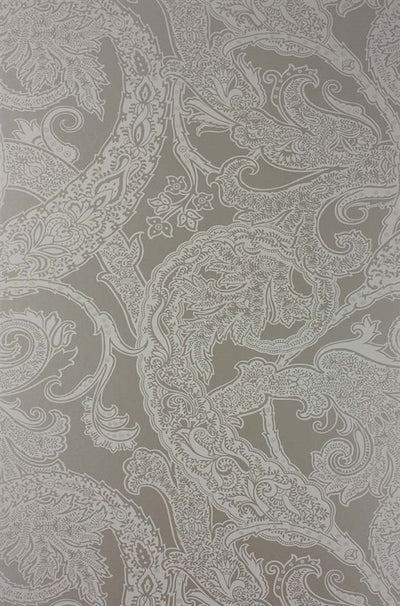 product image of Patara Wallpaper in Metallic Gilver and Cream from the Pasha Collection by Osborne & Little 585