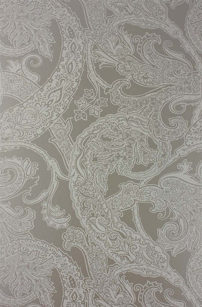 product image of Patara Wallpaper in Metallic Gilver and Cream from the Pasha Collection by Osborne & Little 585