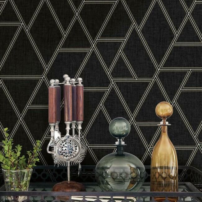 media image for Pathways Wallpaper in Grey from the Grandmillennial Collection by York Wallcoverings 231