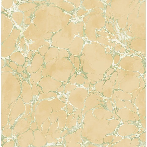 media image for sample patina marble wallpaper in beige and green by seabrook wallcoverings 1 296