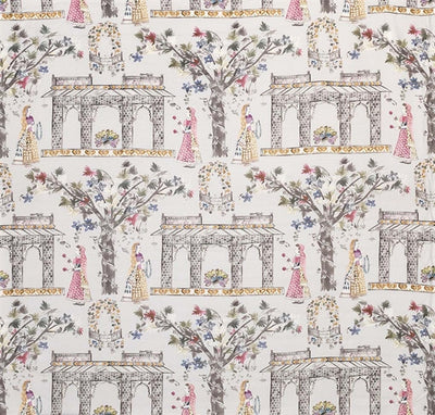 product image for Pavilion Garden Fabric in Charcoal by Nina Campbell for Osborne & Little 73