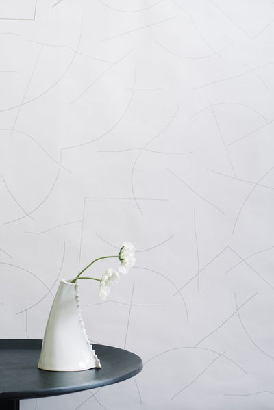 product image for Pavlova Wallpaper in Diamonds and Pearls on Cream design by Thatcher Studio 42