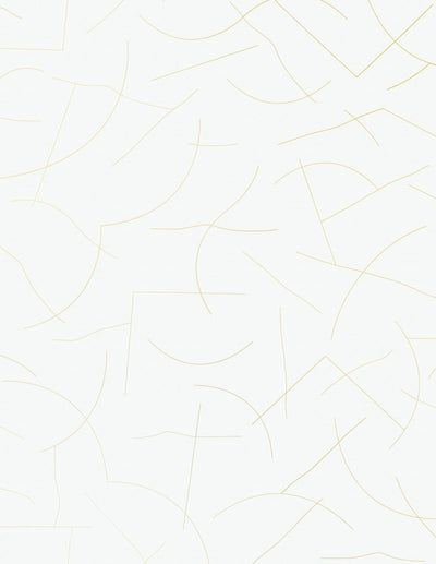 product image for Pavlova Wallpaper in Gold on Cream design by Thatcher Studio 42
