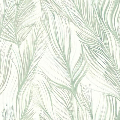 product image for Peaceful Plume Wallpaper in Light Blue from the Botanical Dreams Collection by Candice Olson for York Wallcoverings 0