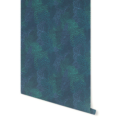 product image of Peaks Wallpaper in Blue, Teal, and Green by Stacey Day 595
