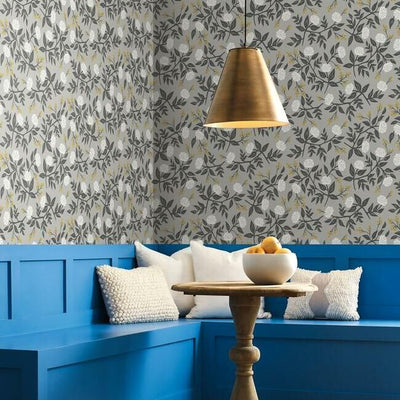 product image for Peonies Wallpaper in Grey from the Rifle Paper Co. Collection by York Wallcoverings 48