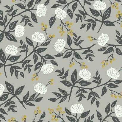 media image for sample peonies wallpaper in grey from the rifle paper co collection by york wallcoverings 1 212