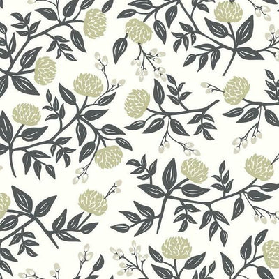 product image of Peonies Wallpaper in White and Black from the Rifle Paper Co. Collection by York Wallcoverings 584