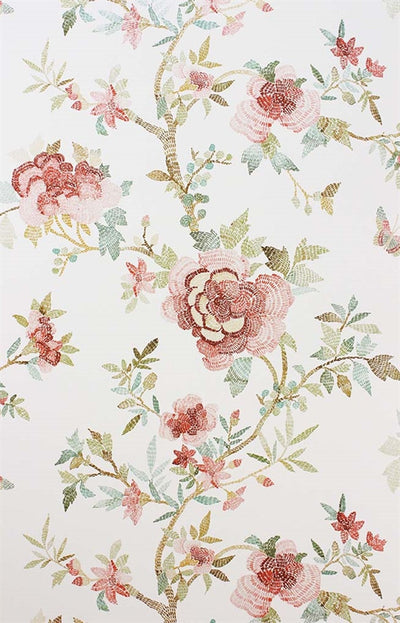 product image of Perdana Wallpaper in Coral and Multi by Nina Campbell for Osborne & Little 58