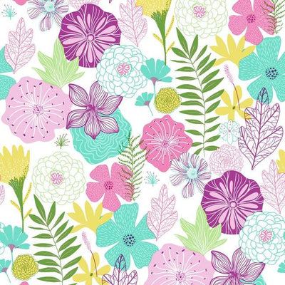 product image of Perennial Blooms Peel & Stick Wallpaper in Purple by RoomMates for York Wallcoverings 531