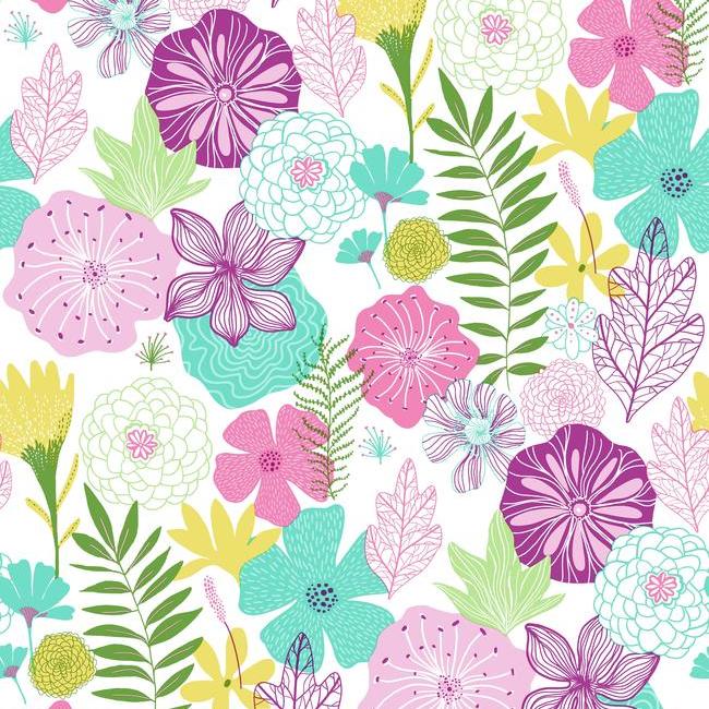 media image for sample perennial blooms peel stick wallpaper in purple by roommates for york wallcoverings 1 269