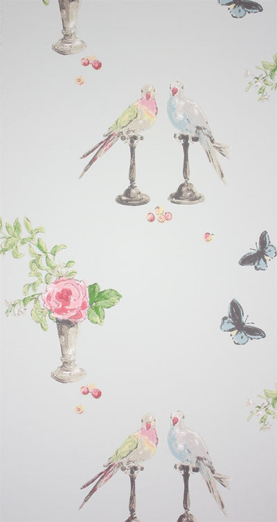 product image for Perroquet Wallpaper in Soft Multi by Nina Campbell for Osborne & Little 91