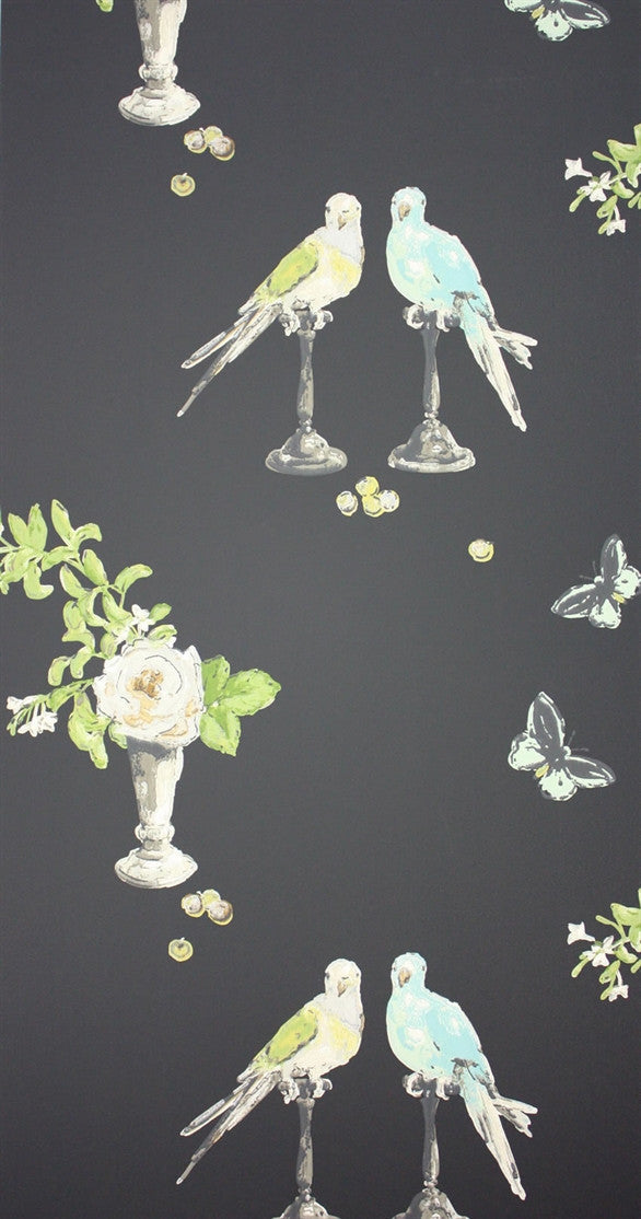 media image for Perroquet Wallpaper in Dark Multi by Nina Campbell for Osborne & Little 232
